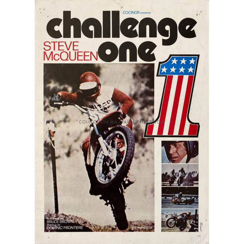 CHALLENGE ONE Synopsis x12 - 21x30 cm. - 1971 - Steve McQueen, Bruce Brown