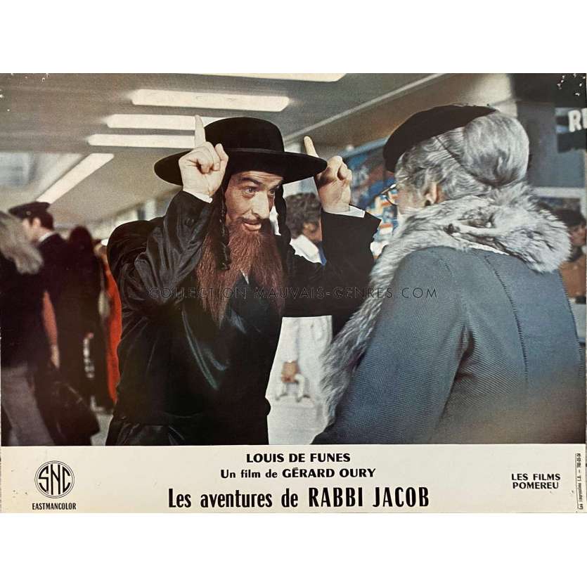 THE MAD ADVENTURES OF RABBI JACOB Lobby Card N16 - Set B - 9x12 in. - 1973 - Gérard Oury, Louis de Funès