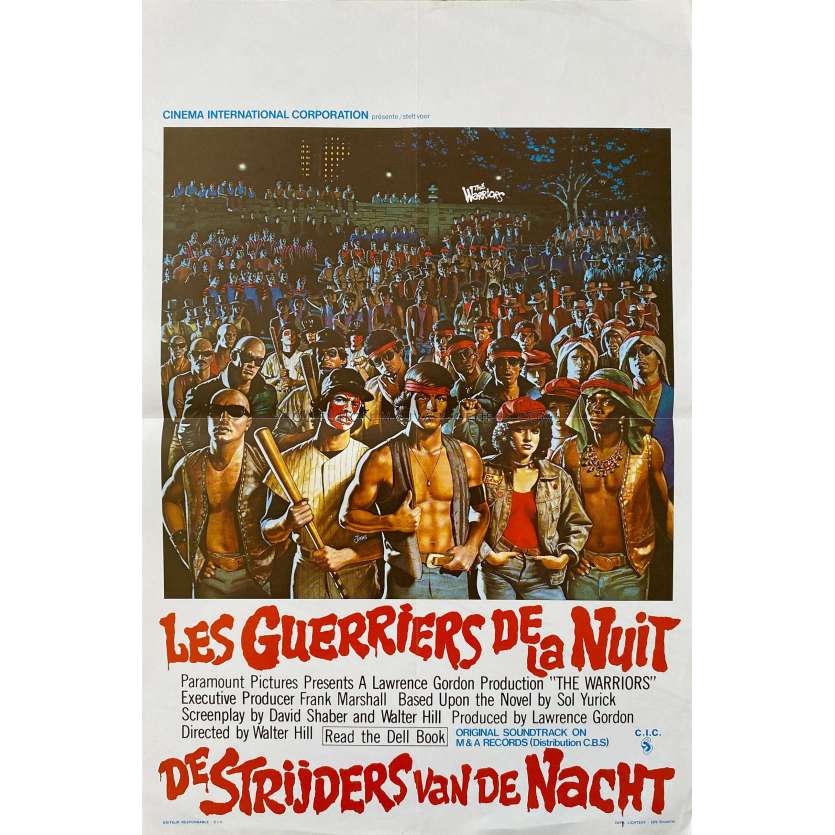 LES GUERRIERS DE LA NUIT affiche de film- 35x55 cm. - 1979 - Michael Beck, Walter Hill