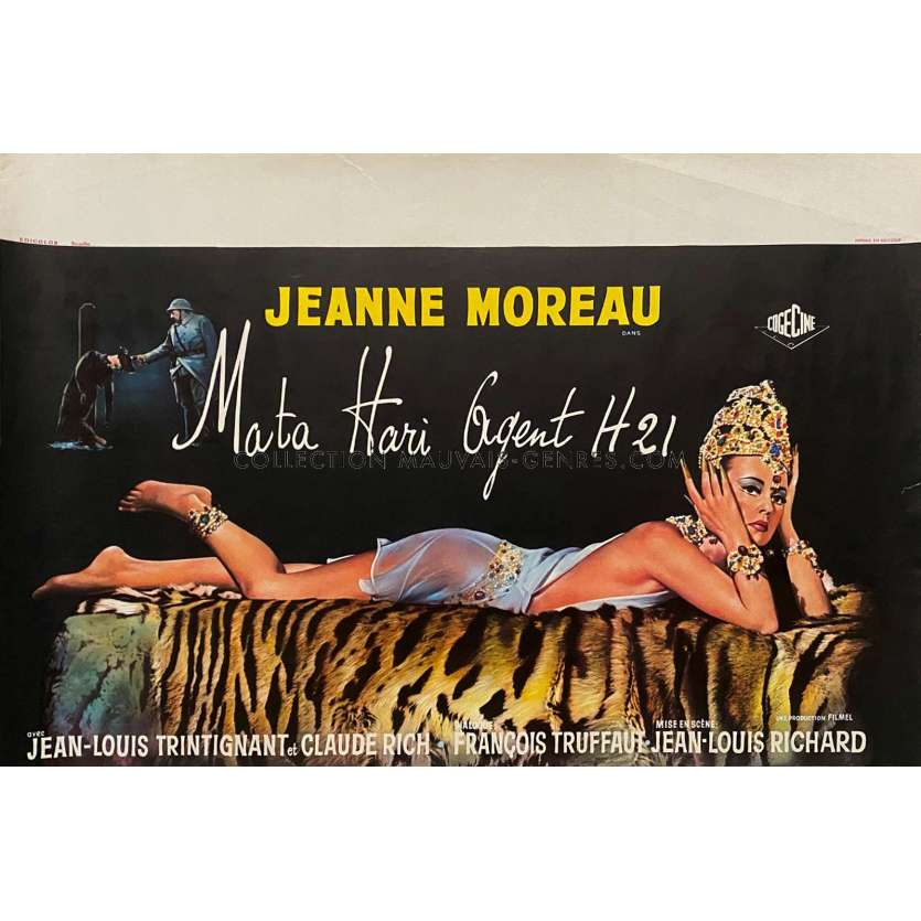 MATA HARI affiche de film- 35x55 cm. - 1964 - Jeanne Moreau, Jean-Louis Richard