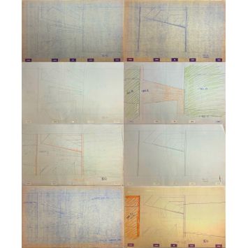 TRON Dessins de production 51x31 - 1982 - Jeff Bridges, Steven Lisberger TRON Dessins de production 51x31 - 1982 - Jeff Bridges, Steven Lisberger