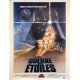 STAR WARS - LA GUERRE DES ETOILES Affiche de film entoilée- 120x160 cm. - 1977 - Harrison Ford, George Lucas