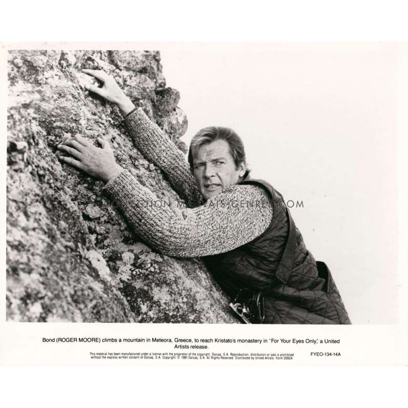 RIEN QUE POUR VOS YEUX Photo de presse FYEO-134-14A - 20x25 cm. - 1981 - Roger Moore, John Glen
