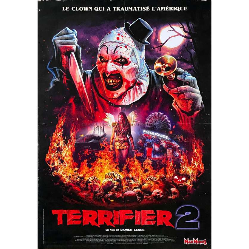 TERRIFIER 2 Affiche de film- 40x54 cm. - 2022 - David Howard Thornton, Damien Leone