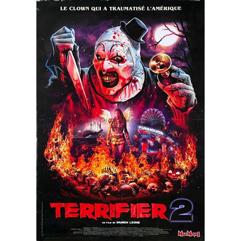 TERRIFIER 2 Movie Poster- 15x21 in. - 2022 - Damien Leone, David Howard Thornton