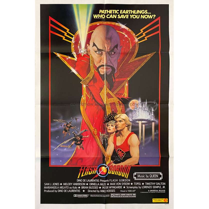 FLASH GORDON Affiche de film- 69x104 cm. - 1980 - Max Von Sidow, Mike Hodges