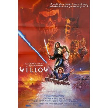 WILLOW Affiche de film- 69x104 cm. - 1988 - Val Kilmer, Ron Howard