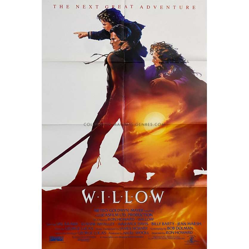 WILLOW Movie Poster Adv. - 27x41 in. - 1988 - Ron Howard, Val Kilmer