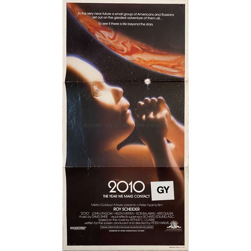 2010 Movie Poster- 13x30 in. - 1984 - Peter Hyams, Roy Sheider