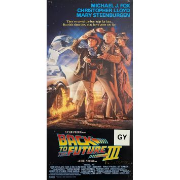 RETOUR VERS LE FUTUR 3 Affiche de film- 33x78 cm. - 1990 - Michael J. Fox, Robert Zemeckis