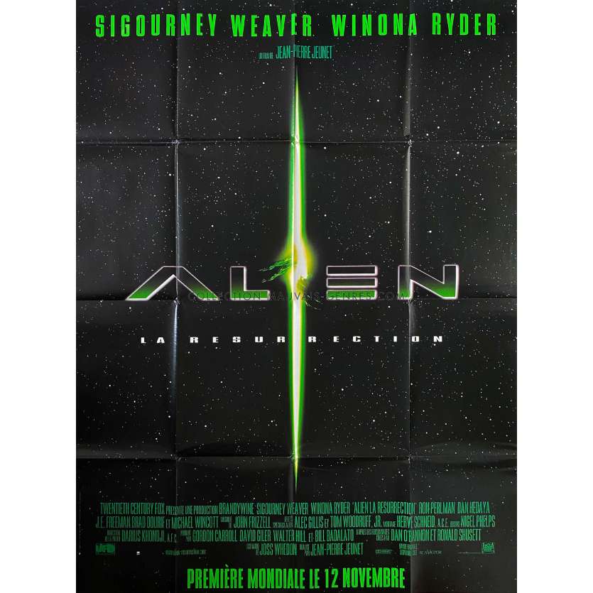 ALIEN LA RESURRECTION Affiche de film- 120x160 cm. - 1997 - Sigourney Weaver, Jean-Pierre Jeunet