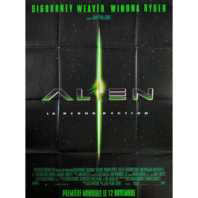 ALIEN RESURRECTION Movie Poster- 47x63 in. - 1997 - Jean-Pierre Jeunet, Sigourney Weaver
