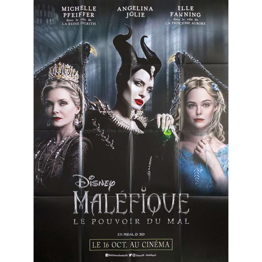 MALEFIQUE LE POUVOIR DU MAL Affiche de film- 120x160 cm. - 2019 - Angelina Jolie, Joachim Ronning