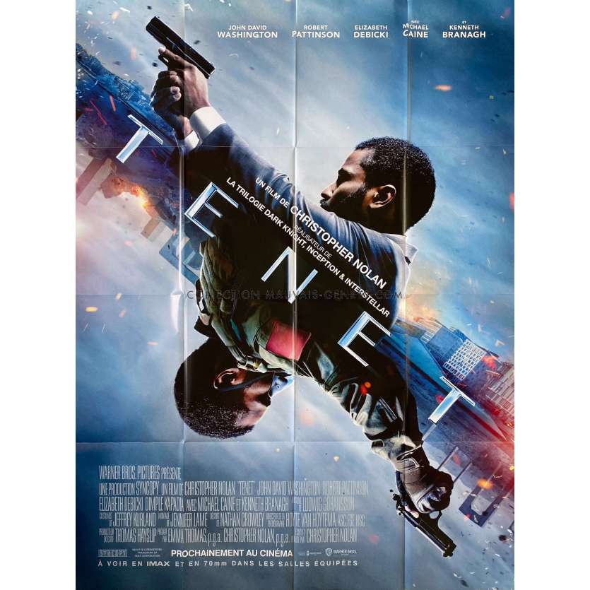 TENET Affiche de film- 120x160 cm. - 2020 - John David Washington, Christopher Nolan