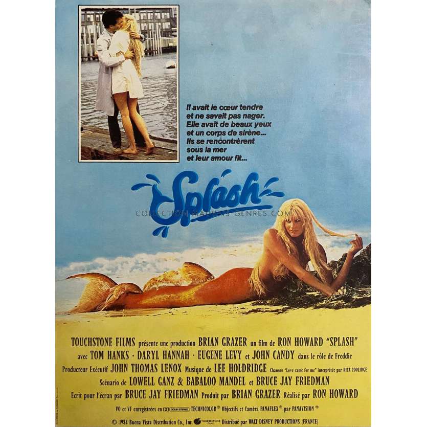 SPLASH Herald- 7x9 in. - 1984 - Ron Howard, Daryl Hannah