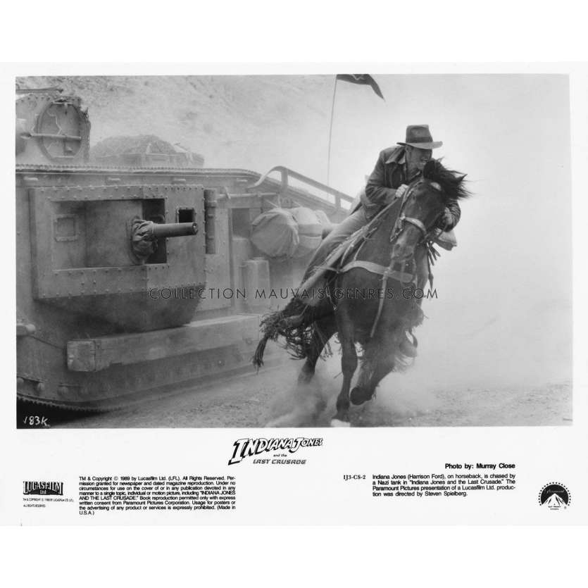 INDIANA JONES AND THE LAST CRUSADE Movie Still IJ3-CS-2 - 8x10 in. - 1989 - Steven Spielberg, Harrison Ford