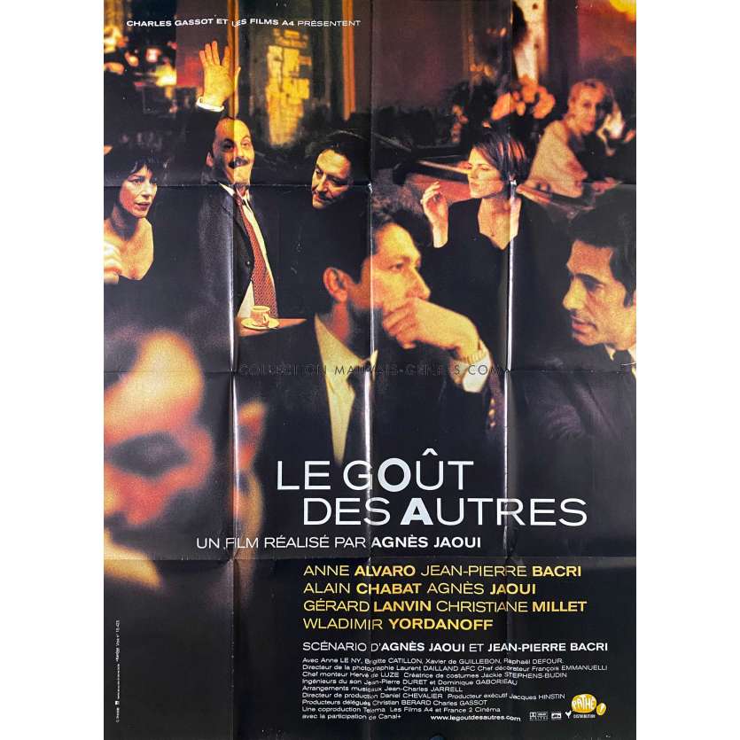 THE TASTE OF OTHERS Original Movie Poster- 47x63 in. - 2000 - Agnès Jaoui, Jean-Pierre Bacri