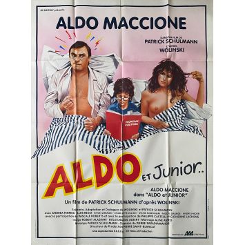 ALDO ET JUNIOR Movie Poster- 47x63 in. - 1984 - Patrick Schulmann, Aldo Maccione