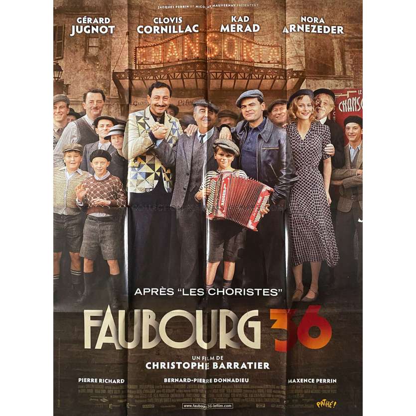 FAUBOURG 36 Affiche de film- 120x160 cm. - 2008 - Gérard Jugnot, Christophe Barratier