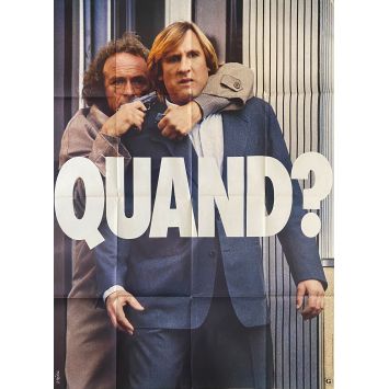 LES FUGITIFS Affiche de film Vs PREV. - 120x160 cm. - 1986 - Gérard Depardieu, Francis Weber