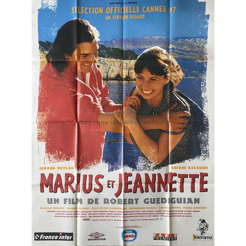 MARIUS ET JEANNETTE Affiche de film- 120x160 cm. - 1997 - Ariane Ascaride, Robert Guédigian