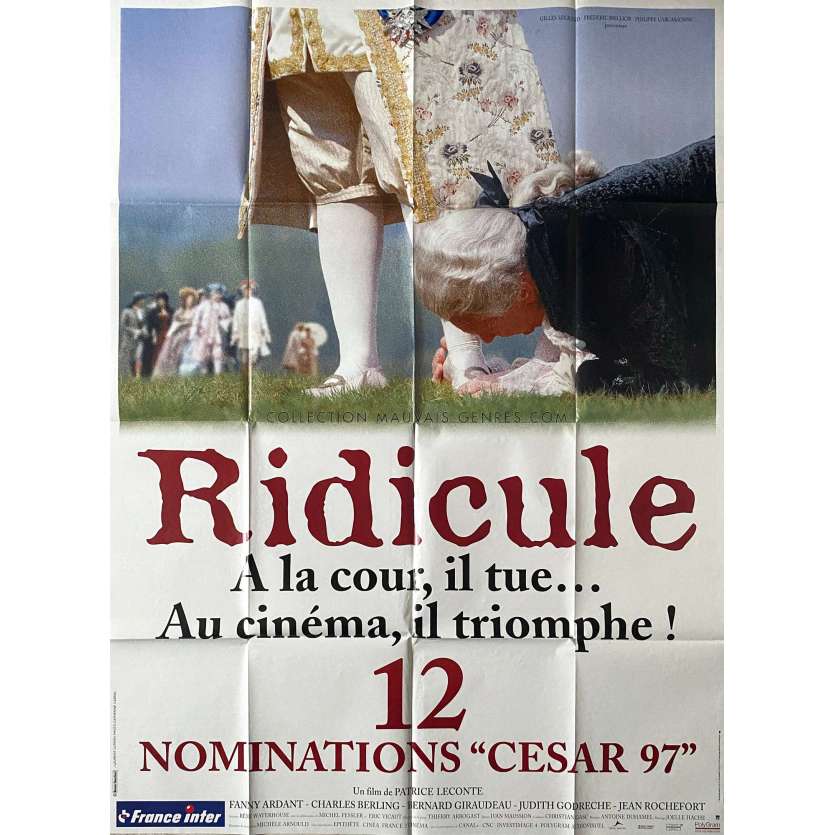 RIDICULE Affiche de film Vs Césars. - 120x160 cm. - 1996 - Charles Berling, Patrice Leconte