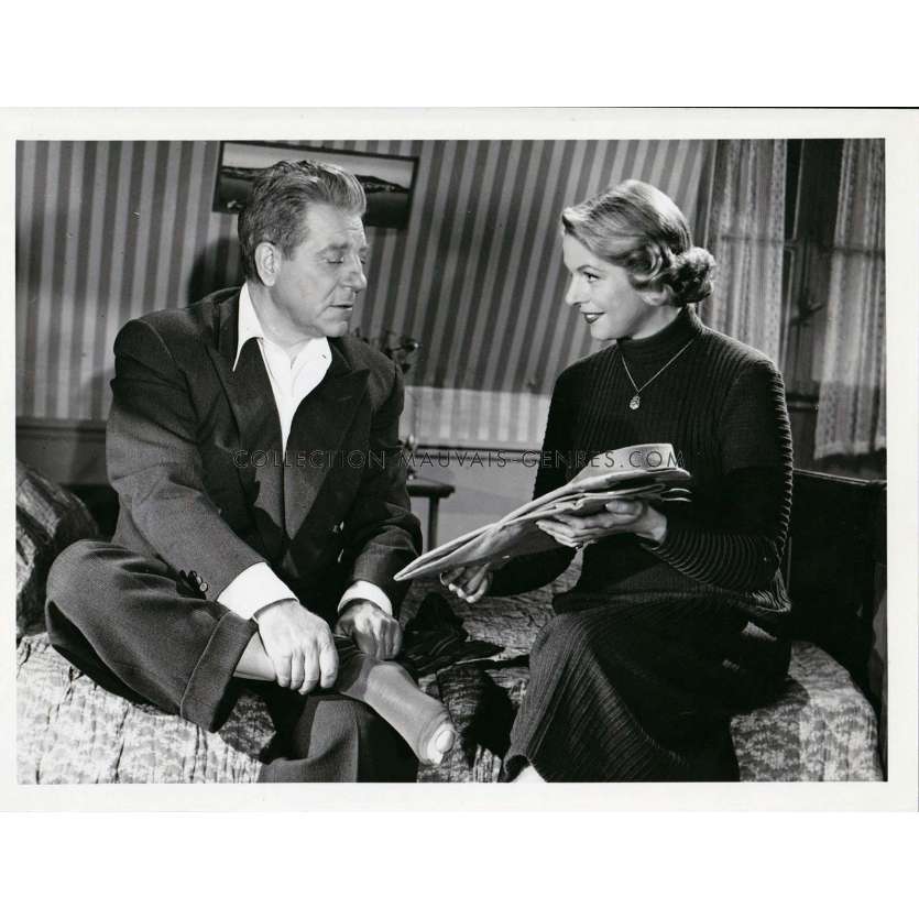 LEUR DERNIERE NUIT Photo de presse- 20x25 cm. - 1953 - Jean Gabin, Georges Lacombe