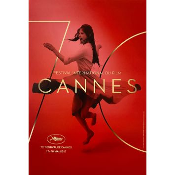 70e FESTIVAL DE CANNES 2017 Affiche Officielle 40x54 cm, pliée - Claudia Cardinale, RARE !