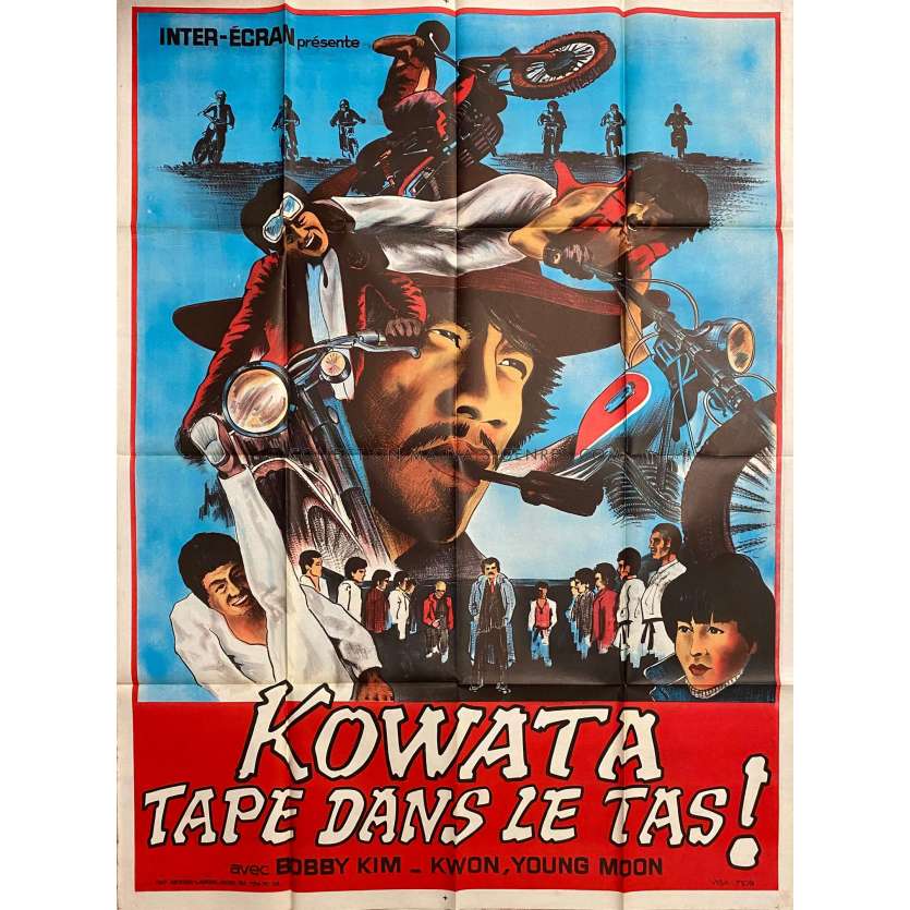 KOWATA TAPE DANS LE TAS Affiche de film- 120x160 cm. - 1977 - Bolo Yeung, Karate, Kung Fu, Hong Kong 