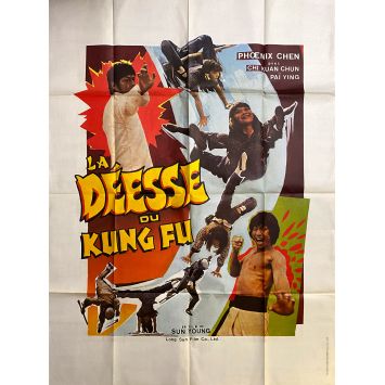 LA DEESSE DU KUNG FU Affiche de film- 120x160 cm. - 1978 - Phoenix Yue, Karate, Kung Fu, Hong Kong 