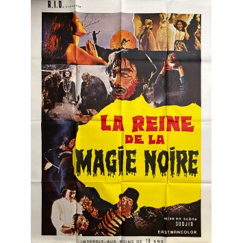 LA REINE DE LA MAGIE NOIRE Affiche de film- 120x160 cm. - 1981 - Vaudou, Liliek Sudjio, Satanisme