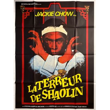 LA TERREUR DE SHAOLIN Affiche de film- 120x160 cm. - 1982 - Jackie Chow, Karate, Kung Fu, Hong Kong 