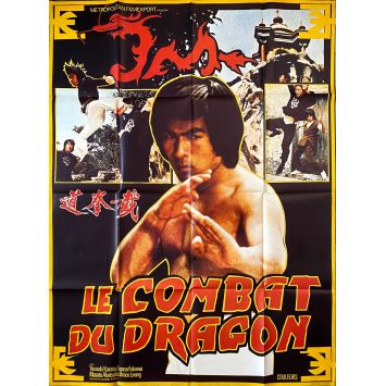 LE COMBAT DU DRAGON Affiche de film- 120x160 cm. - 1975 - Karate, Kung Fu, Hong Kong 