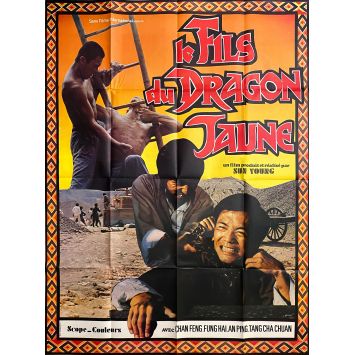 LE FILS DU DRAGON JAUNE Affiche de film- 120x160 cm. - 1974 - Karate, Kung Fu, Hong Kong 