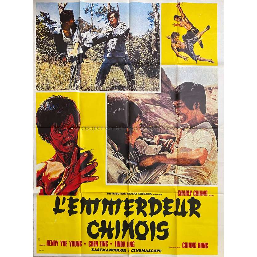 L'EMMERDEUR CHINOIS Affiche de film- 120x160 cm. - 1972 - Karate, Kung Fu, Hong Kong 