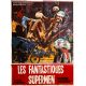 LES FANTASTIQUES SUPERMEN Affiche de film- 120x160 cm. - 1976 - Karate, Kung Fu, Hong Kong 