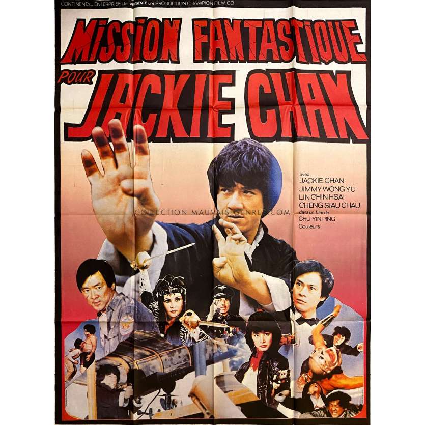 MISSION FANTASTIQUE POUR JACKIE CHAN Affiche de film- 120x160 cm. - 1983 - Jackie Chan, Karate, Kung Fu, Hong Kong 