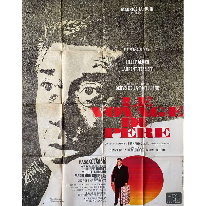 LE VOYAGE DU PERE Movie Poster- 47x63 in. - 1966 - Denys de La Patellière, Fernandel
