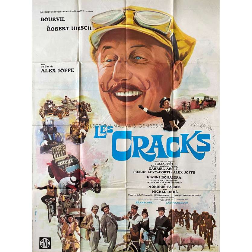 LES CRACKS Movie Poster- 47x63 in. - 1968 - Alex Joffé, Bourvil