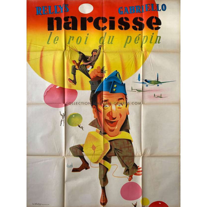 NARCISSE Affiche de film Litho - 120x160 cm. - 1940 - Rellys, Ayres d'Aguiar