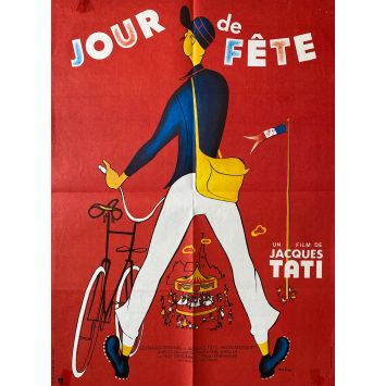 JOUR DE FETE Movie Poster- 23x32 in. - 1949/R1970 - Jacques Tati, Paul Frankeur