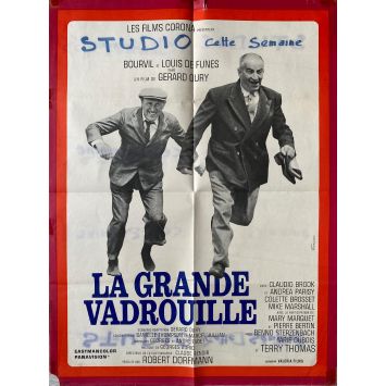 LA GRANDE VADROUILLE Affiche de film- 60x80 cm. - 1966 - Bourvil, Louis de Funes, Gerard Oury