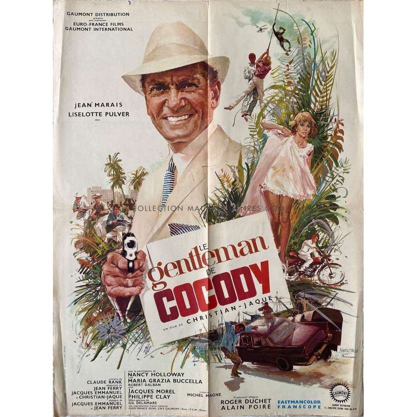 LE GENTLEMAN DE COCODY Movie Poster- 23x32 in. - 1965 - Christian-Jaque, Jean Marais