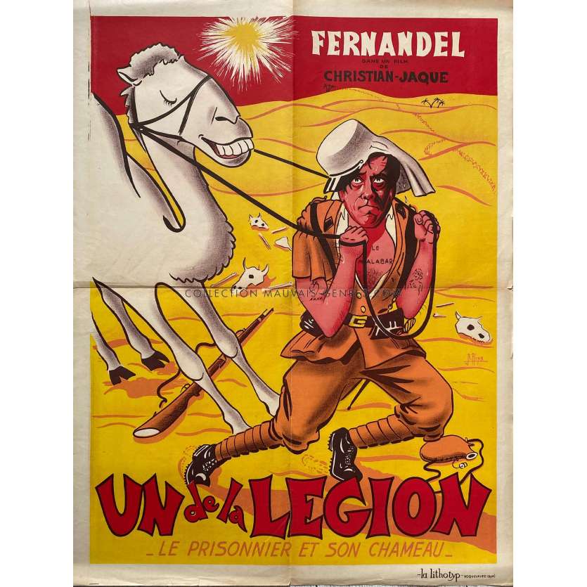 UN DE LA LEGION Movie Poster- 23x32 in. - 1936 - Christian-Jaque, Fernandel