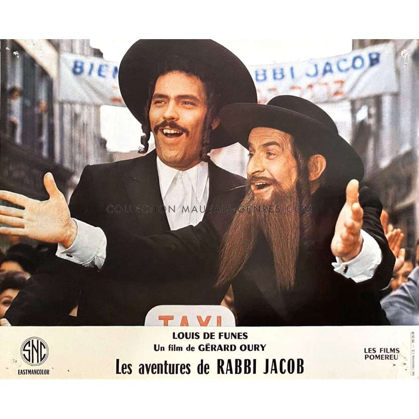 THE MAD ADVENTURES OF RABBI JACOB Lobby Card N01 - Set B - 9x12 in. - 1973 - Gérard Oury, Louis de Funès