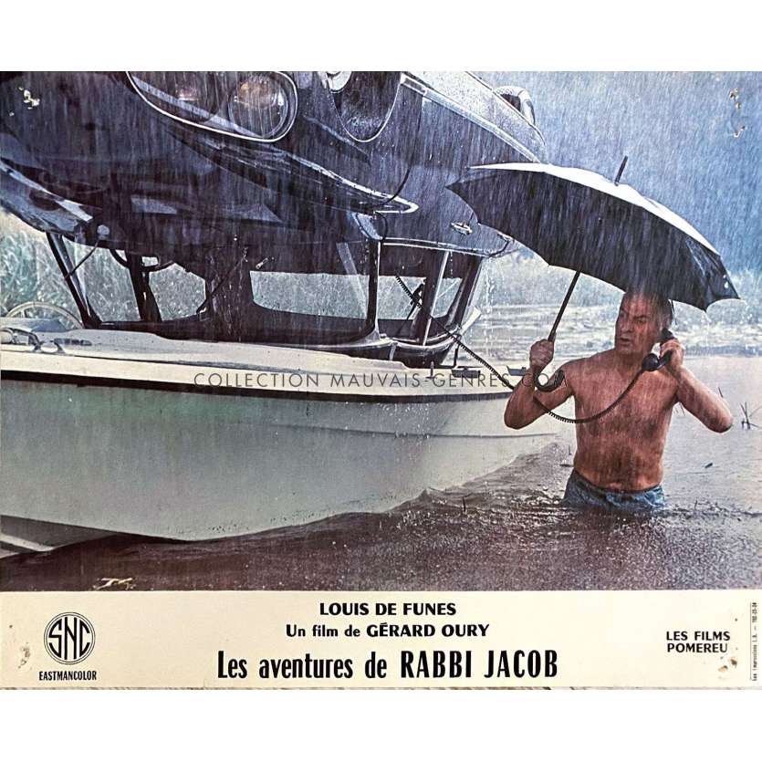 THE MAD ADVENTURES OF RABBI JACOB Lobby Card N05 - Set B - 9x12 in. - 1973 - Gérard Oury, Louis de Funès