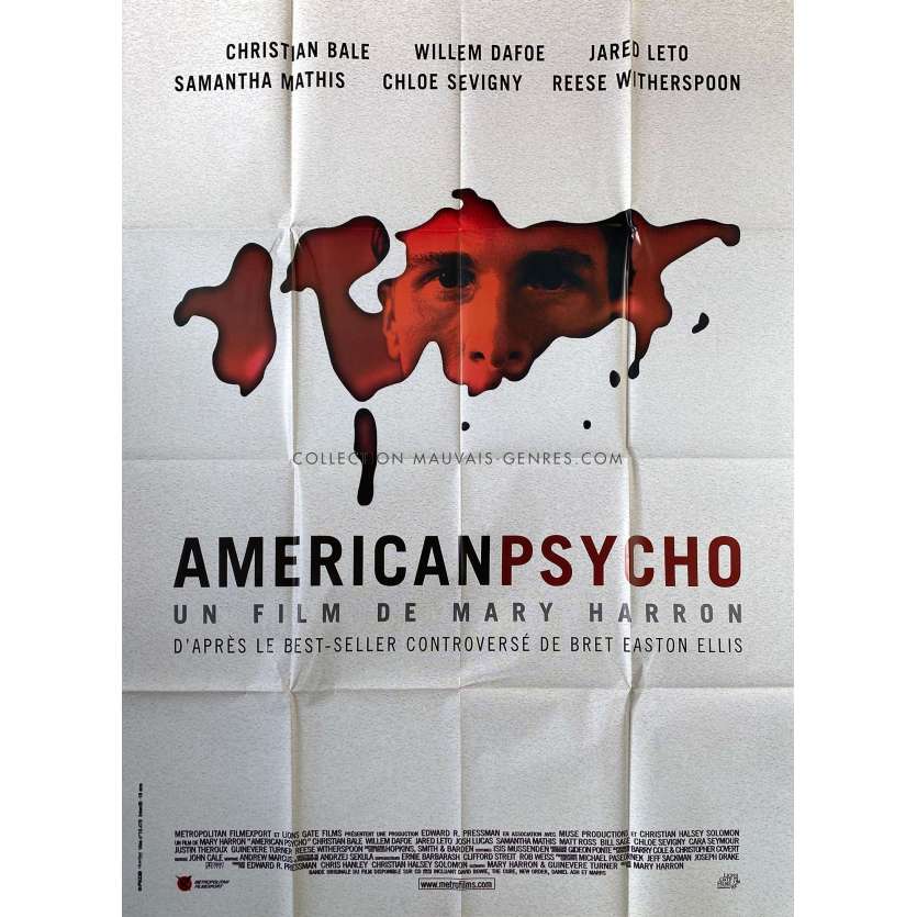 AMERICAN PSYCHO Movie Poster- 47x63 in. - 2000 - Mary Harron, Christian Bale