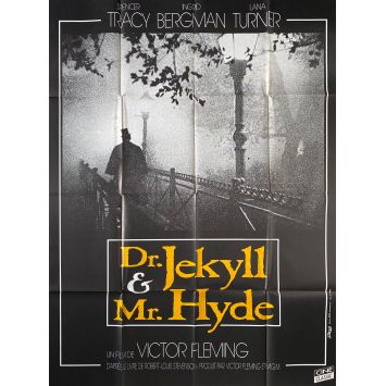 DR. JEKYLL ET MR. HYDE Affiche de film- 120x160 cm. - 1941/R1970 - Spencer Tracy, Ingrid Bergman, Victor Fleming