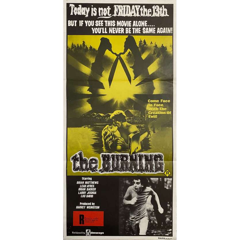 THE BURNING Movie Poster- 13x30 in. - 1981 - Tony Maylam, Brian Matthews