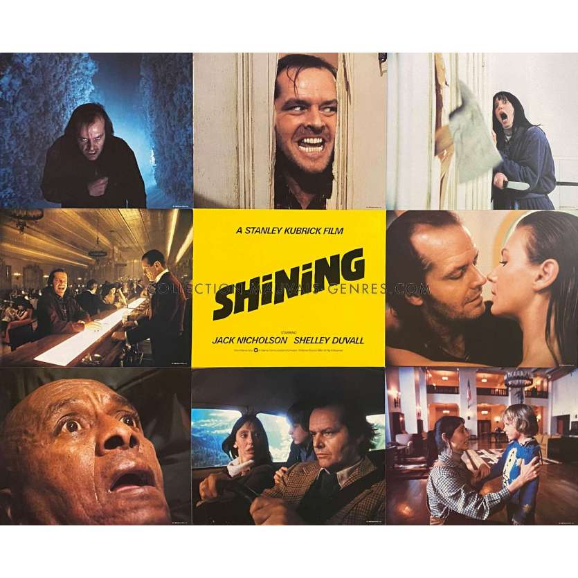 SHINING Photos de film x9 - 20x25 cm. - 1980 - Jack Nicholson, Stanley Kubrick